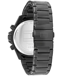 Tommy Hilfiger Men's Multifunction Ionic Plated Gray Stainless Steel Bracelet Watch, 44mm