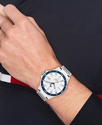 Tommy Hilfiger Men's Quartz Silver Tone Stainless Steel Bracelet Watch