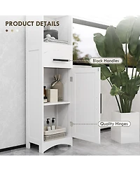 Bathroom Cabinet Space Saver for Towels and Essentials with Durable Build