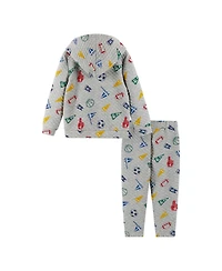 Andy & Evan Toddler/Child Boys Varsity Print Hooded Lounge Set