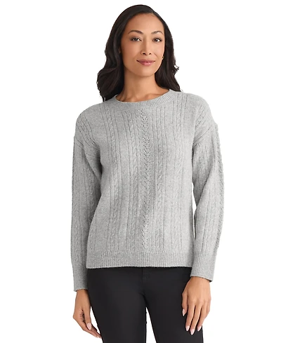 Jones New York Petite Long Sleeve Sweater