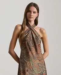 Lauren Ralph Women's Halter Cocktail Dress