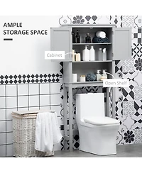 Slickblue Space-Saving Bathroom Organizer Cabinet for Towels and Essentials