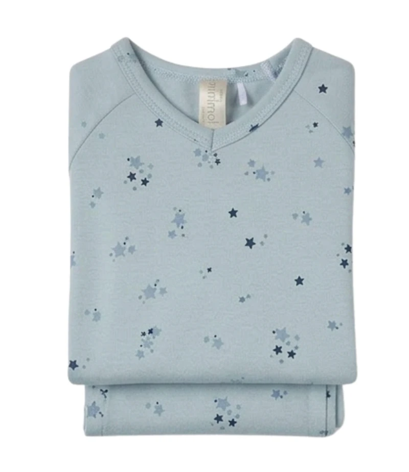 MeMoi Big Boys 2 Piece My Brightest Star Cotton V-Neck Pajama set