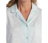 Miss Elaine Petite 2-Piece Long Sleeve Top and Pull-On Pants Pajama Set