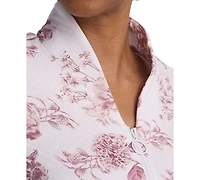 Miss Elaine Women's V-Neck Long Sleepwear Robe