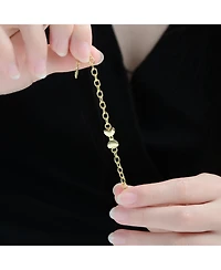GiGiGirl 14K Gold Plated with Link Chain Bow Design Bracelet