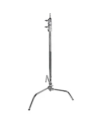 Kupo 40" Master C-Stand with Sliding Leg with Baby Boom, Grip Head, Camera Mounting Plate and 10 lbs Weight Bag