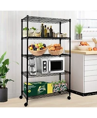 Flynama Simple Deluxe Heavy Duty 5-Shelf Shelving Unit