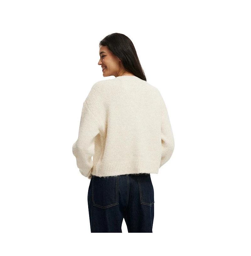 Cotton On Women's Lofty Luxe Crew Cardigan