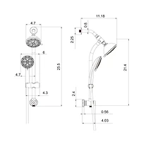 Rainsken Multi Function Dual Shower Head