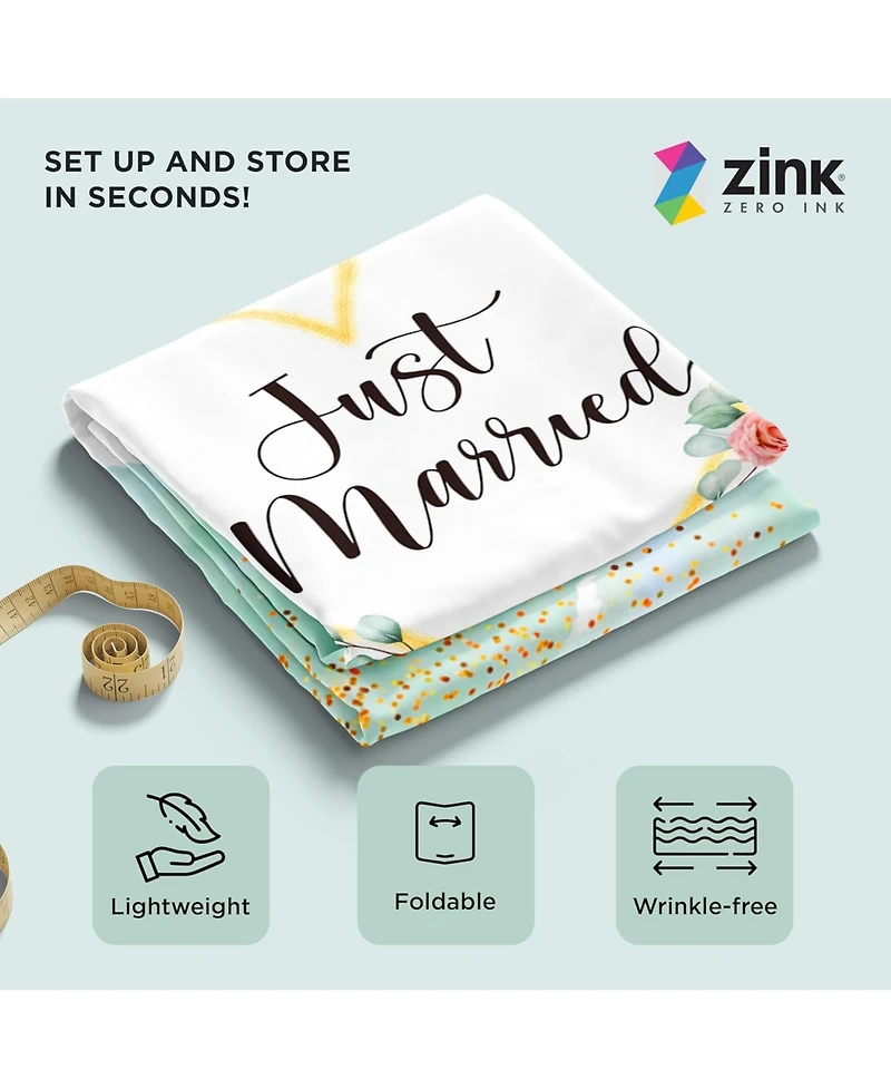 Zink Wedding Photo Backdrop