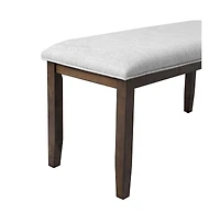 Upholstered Entryway Bench with Wood Legs, 38 Inch Padded Bench for Bedroom, Small Spaces or Dining Room-Maison Boucle