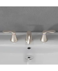 gaomon Bathroom Sink Faucet, 8 Inch Widespread Bathroom Faucet with 2 Lever Handles