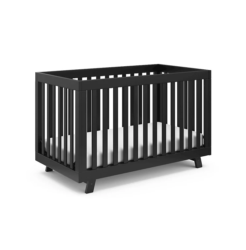 Storkcraft Beckett 3-in-1 Convertible Crib (Black)