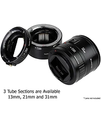 Fotodiox 31mm Section Aluminum Automatic Macro Extension Tube for Canon Eos Ef/Ef-s Lens