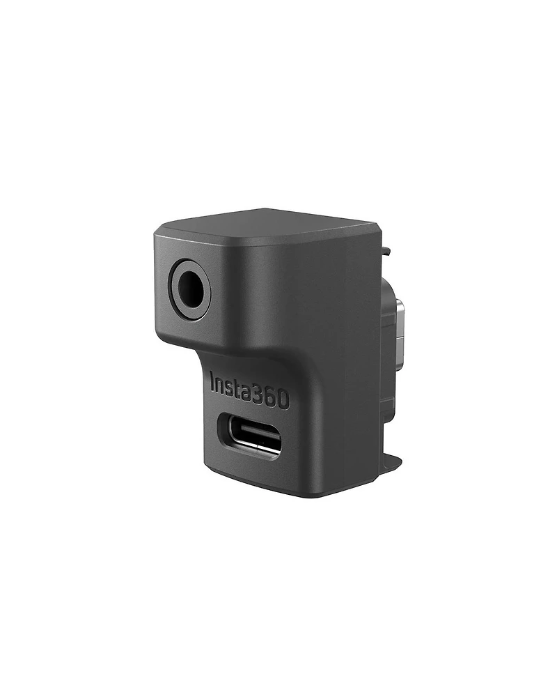 Insta360 Microphone Adapter for Ace and Ace Pro/Pro 2 Action Cameras, Black