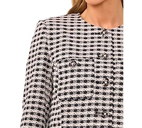 CeCe Women's Long Sleeve Patch Pockets Jacket