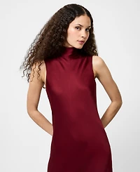 French Connection Women's Ennis Satin Sleeveless Bow Midi Dress