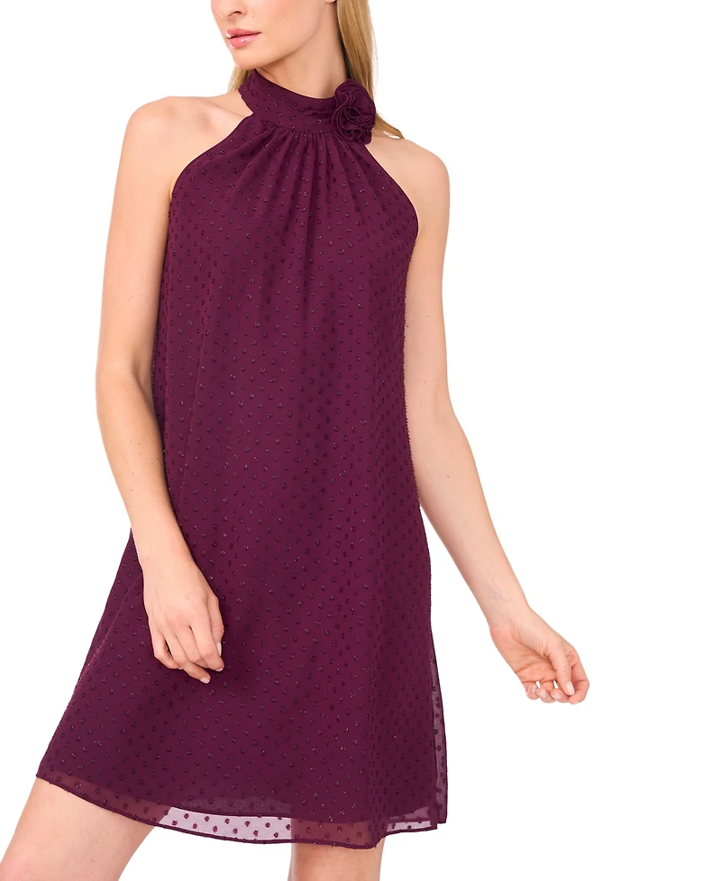CeCe Women's Sleeveless Halter Dress