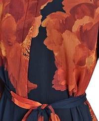 Calvin Klein Women's Printed Midi Shirtdress
