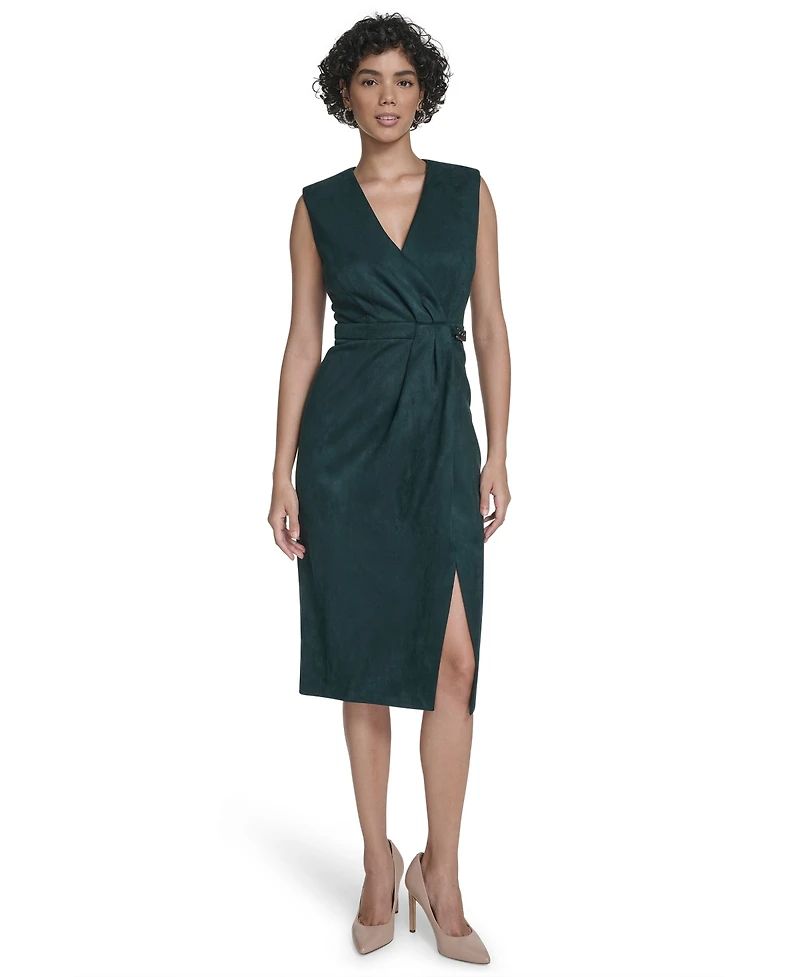 Calvin Klein Women's Side Chain Midi Dress