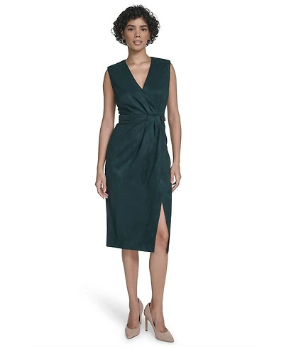 Calvin Klein Women's Side Chain Midi Dress
