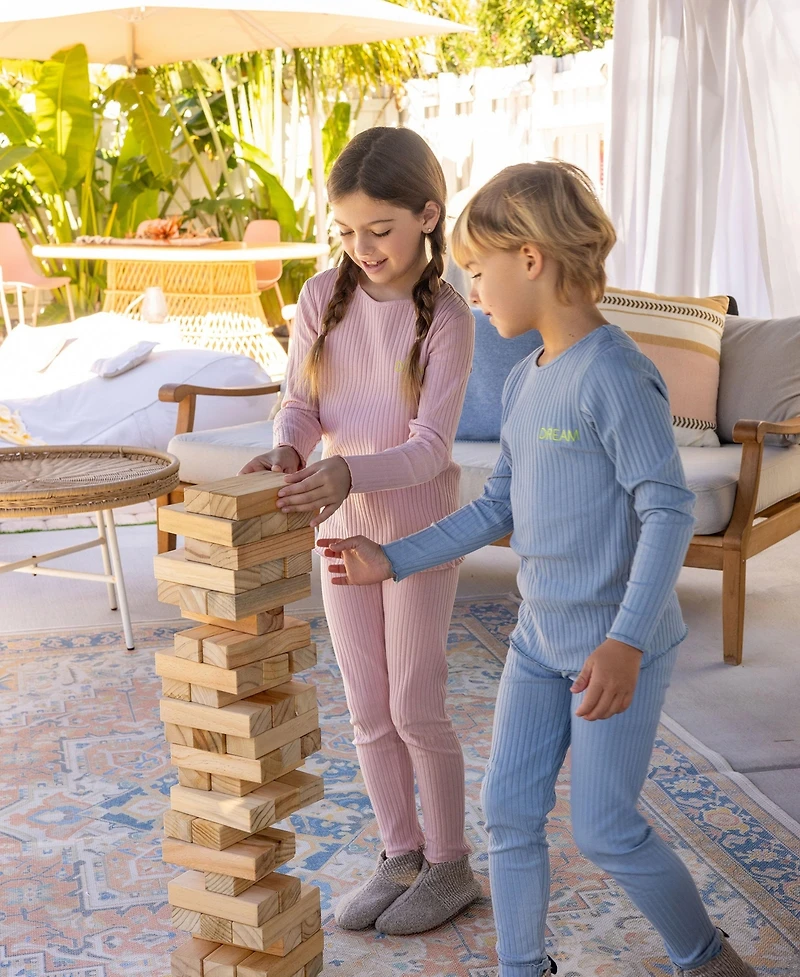 NoggiWear Kids Ribbed Cotton Loungewear Set