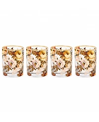 MacKenzie-Childs Wild Rose Tumbler Glasses, Set of 4