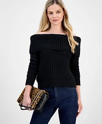 I.n.c. International Concepts Petite Lofty Off-The-Shoulder Sweater, Macy's Exclusive