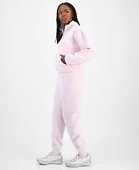 Madden Girl Juniors' Sherpa Fleece Bow Jogger Pants