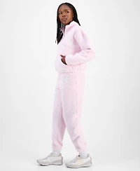 Madden Girl Juniors Sherpa Fleece Zip Up Jacket Sherpa Fleece Jogger Pants