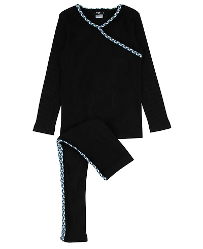 NoggiWear Big Boys Little/Big Bamboo Braided Trim Wrap Set