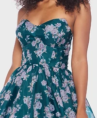 B Darlin Juniors' Strapless Short Dress