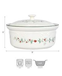 Winterberry Covered Casserole Dish