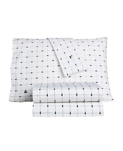 Lacoste Slice 200-Thread Count Cotton -Pc. Sheet Set