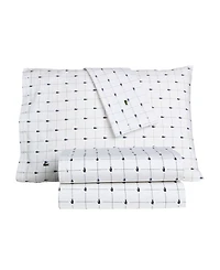 Lacoste Slice 200-Thread Count Cotton -Pc. Sheet Set