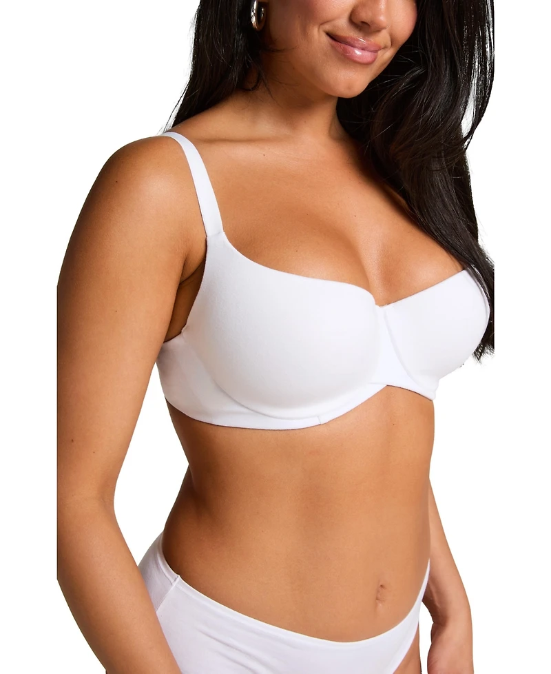 Hunkemoller Women's Cotton Padded Underwired Bra
