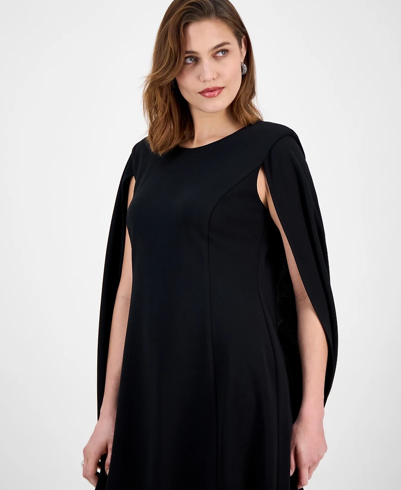 Connected Women's Scuba Caplet Shift Dress