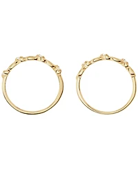 Macy's 2-Piece Cubic Zirconia Marquise Stackable Ring Set (0.12 ct. t.w.) in Gold Over Sterling Silver