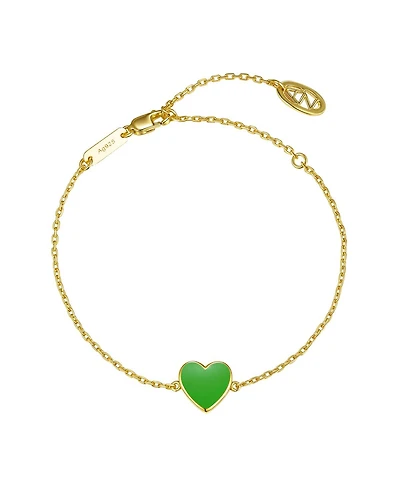 Anna Zuckerman Petit Love Bracelet in Green