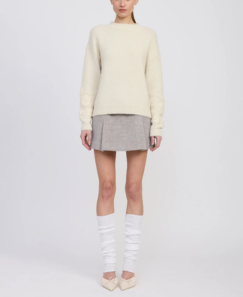 En Saison Women's Alannah Crewneck Sweater