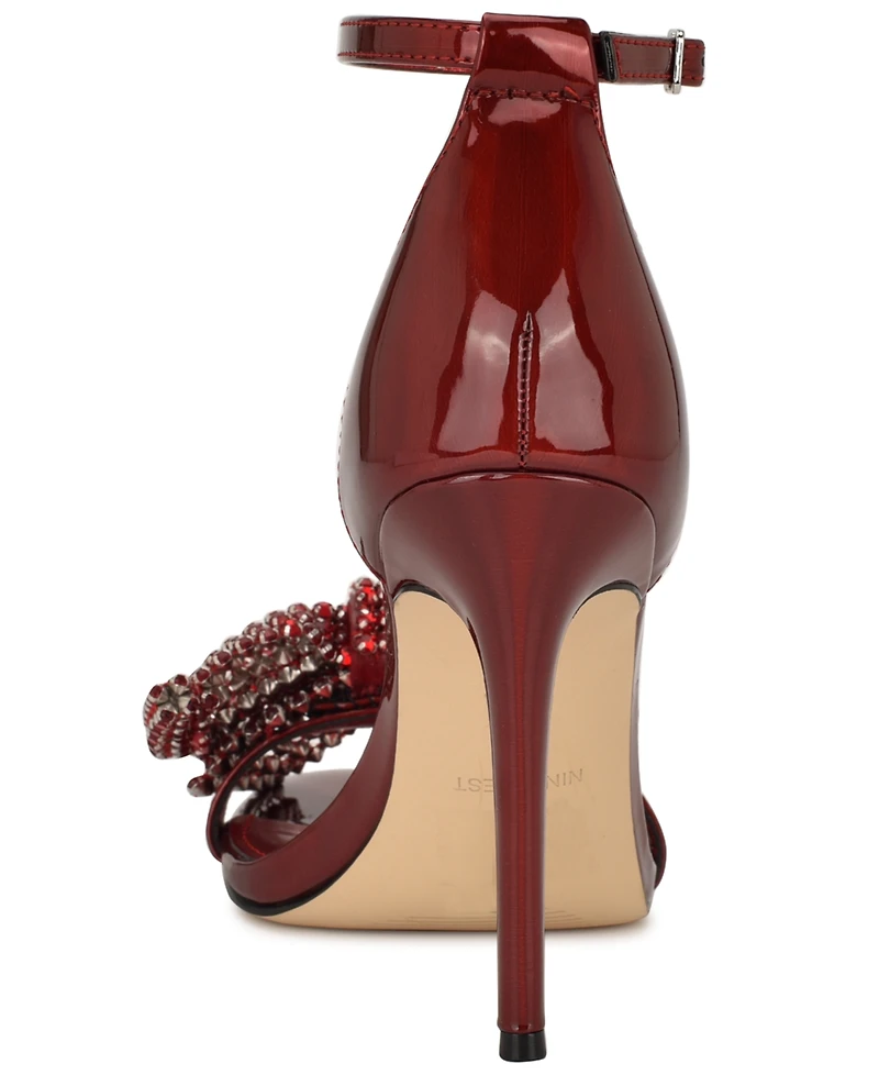 Nine West Women's Tansie Embellished High Stiletto Dress Sandals