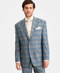 Tayion Collection Men's Classic-Fit Plaid Suit Separate Jacket