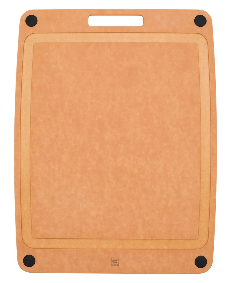 Zwilling Plant Fiber 17x13" Natural with Juice Grooves and Silicone Feet Cutting Board