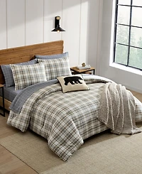 Eddie Bauer Ashland Plaid Cotton Reversible -Pc. Comforter Set