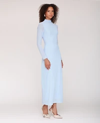Avec Les Filles Women's Mock Neck Maxi Dress