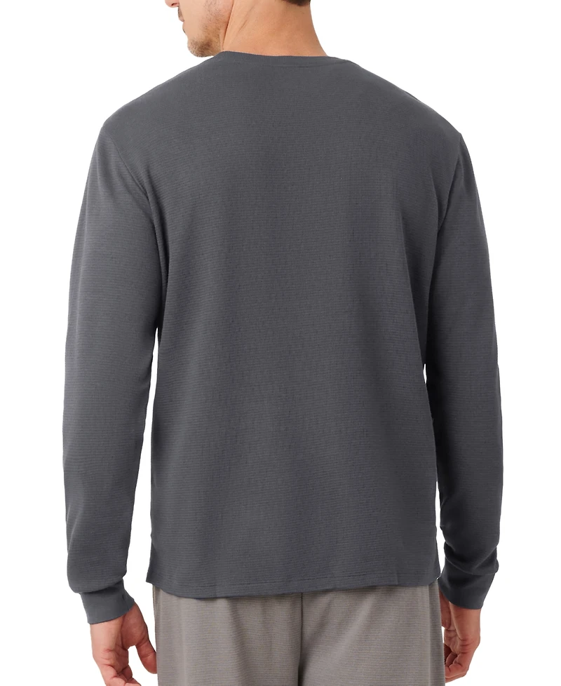 Lacoste Men's Small Croc Thermal Long Sleeve T-Shirt