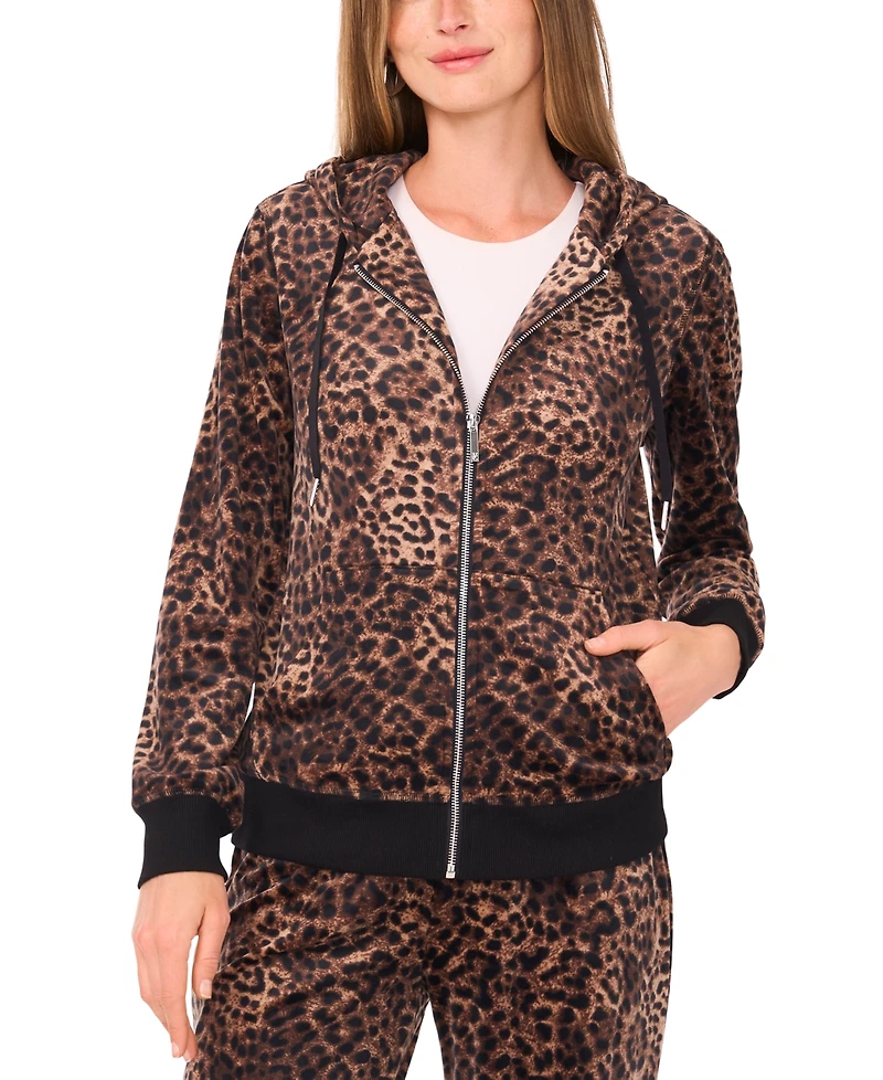 Vince Camuto Women's Zip Front Hoodie Jacket