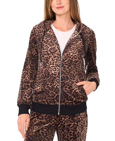 Vince Camuto Women's Zip Front Hoodie Jacket